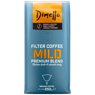 Dimello Mild Καφές Φίλτρου Αλεσμένος 250gr