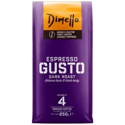 Dimello Gusto Καφές Espresso Αλεσμένος 250gr