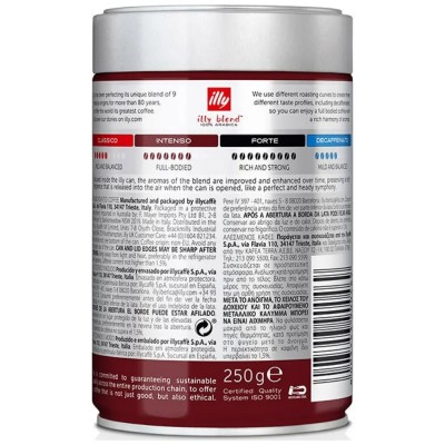 Illy Καφές Εσπρέσσο Αλεσμένος Scuro 250gr