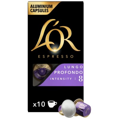 L'OR Lungo Profondo Κάψουλες Συμβατές Με Μηχανές Nespresso* 10Τεμάχια