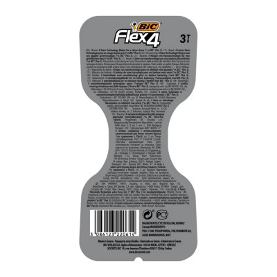 BIC Flex4 Ανδρικά Ξυραφάκια 3Τεμάχια