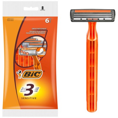 BIC 3 Sensitive Ανδρικά Ξυραφάκια 6Τεμάχια