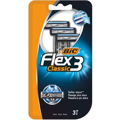 BIC Flex 3 Classic Ανδρικά Ξυραφάκια 3Τεμάχια