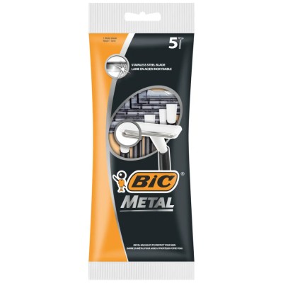 Bic Metal Ξυραφάκια Μιας Χρήσης 5Τεμάχια