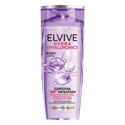 Elvive Σαμπουάν Μαλλιών Hydra Hyaluronic για Αφυδατωμένα Μαλλιά 400ml