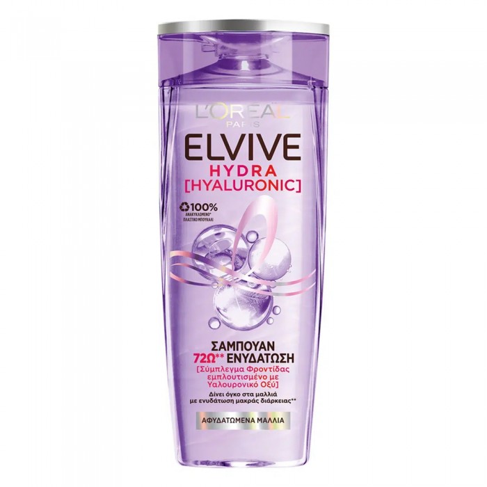 Elvive Σαμπουάν Μαλλιών Hydra Hyaluronic για Αφυδατωμένα Μαλλιά 400ml