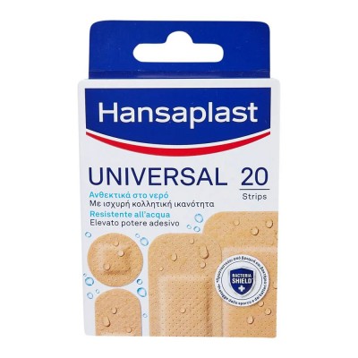 Hansaplast Universal Διάφορα Μεγέθη Ανθεκτικά στο Νερό 20Τεμάχια