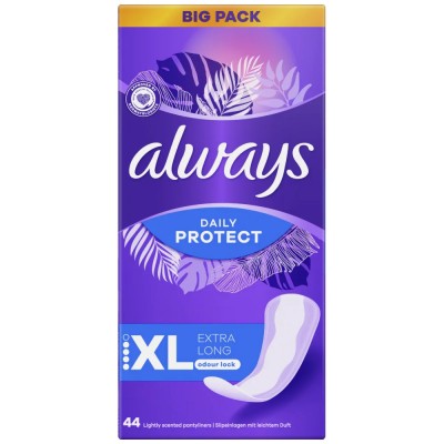Always Dailies Σερβιετάκια Daily Protect Extra Long 44Τεμάχια