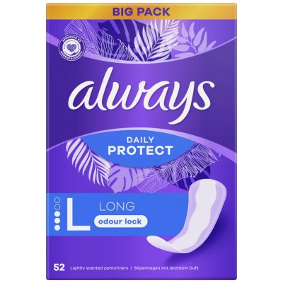 Always Dailies Σερβιετάκια Daily Protect Long 52Τεμάχια