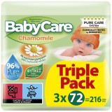 BabyCare Chamomile Μωρομάντηλα 3x72Τεμάχια