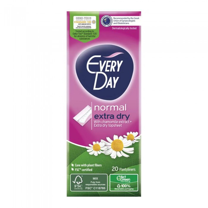 EveryDay Extra Dry Normal Σερβιετάκια 20Τεμάχια