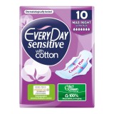 EveryDay Sensitive Ultra Plus Maxi Night Σερβιέτες 10Τεμάχια