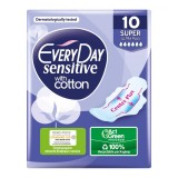 EveryDay Sensitive Ultra Plus Super With Cotton Σερβιέτες 10Τεμάχια