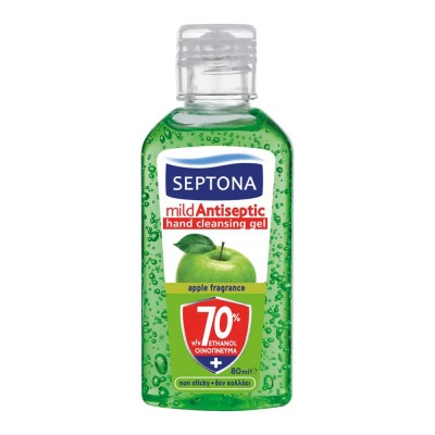 Septona Αντισηπτικό Gel Χεριών Πράσινο Μήλο 80ml