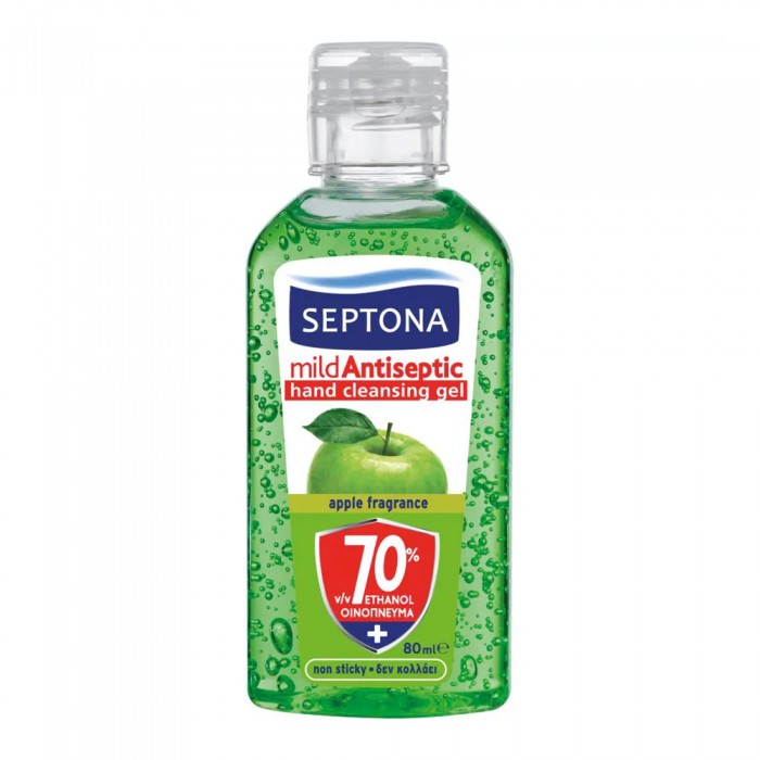 Septona Αντισηπτικό Gel Χεριών Πράσινο Μήλο 80ml