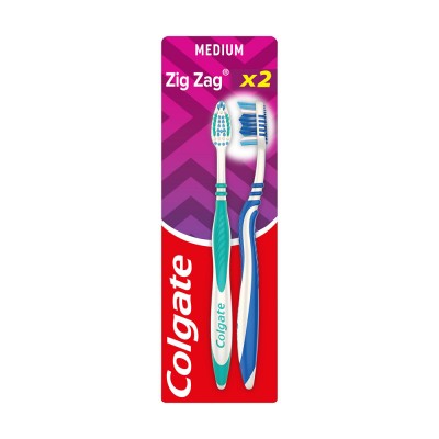 Colgate Οδοντόβουρτσα Zig-Zag Οικογενειακή Συσκευασία 2Τεμάχια