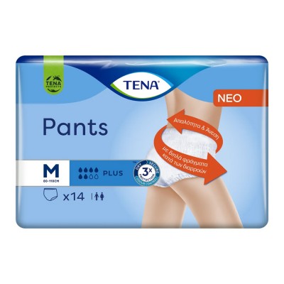 Tena Pants Plus Medium Πάνες Ακράτειας 14Τεμάχια