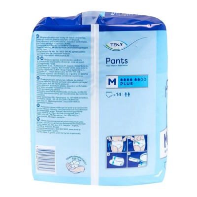 Tena Pants Plus Medium Πάνες Ακράτειας 14Τεμάχια