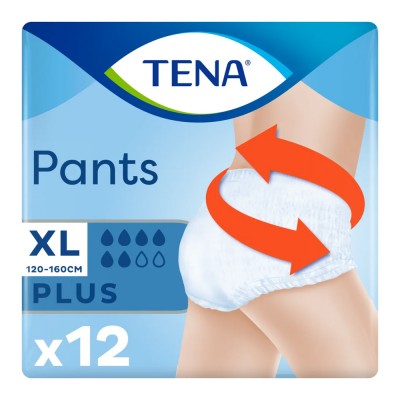 Tena Pants Plus Extra Large Πάνες Ακράτειας 12Τεμάχια
