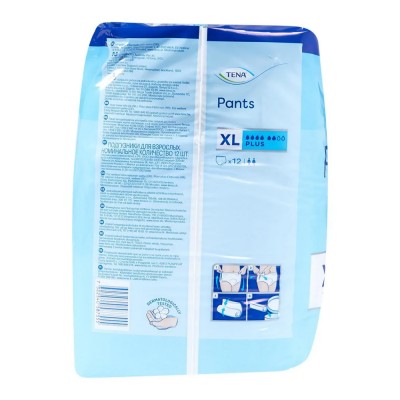 Tena Pants Plus Extra Large Πάνες Ακράτειας 12Τεμάχια