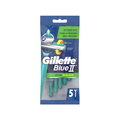 Ξυραφάκια Gillette Blue II Plus Slalom 5Τεμάχια