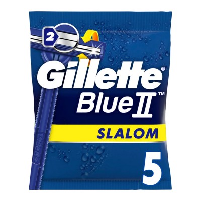 Gillette Blue II Slalom Ξυραφάκια Mε Κινούμενη Κεφαλή 5Τεμάχια