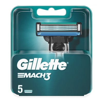 Gillette Mach3 Ανταλλακτικά Ξυραφάκια 5Τεμάχια