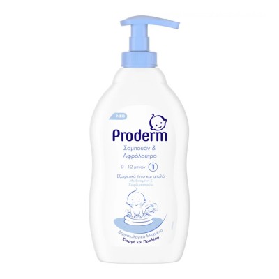 Proderm Σαμπουάν & Αφρόλουτρο 0-12 Μηνών 400ml