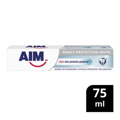 Aim Family Protect White Οδοντόκρεμα 75ml