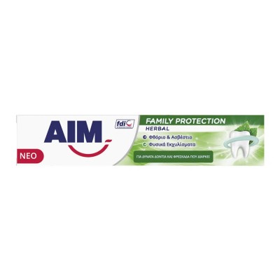 Aim Herbal Οδοντόκρεμα με φυσικά εκχυλίσματα & μέντα 75ml