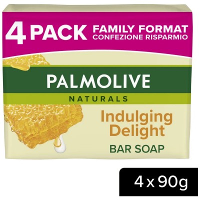 Palmolive Σαπούνι Naturals Μελί & Γάλα 4x90gr