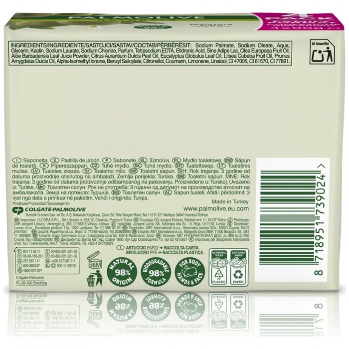 Palmolive Σαπούνι Naturals Ελιά 4x90gr