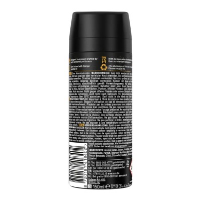 Axe Αποσμητικό Σπρέυ Σώματος Black Vanilla 150ml