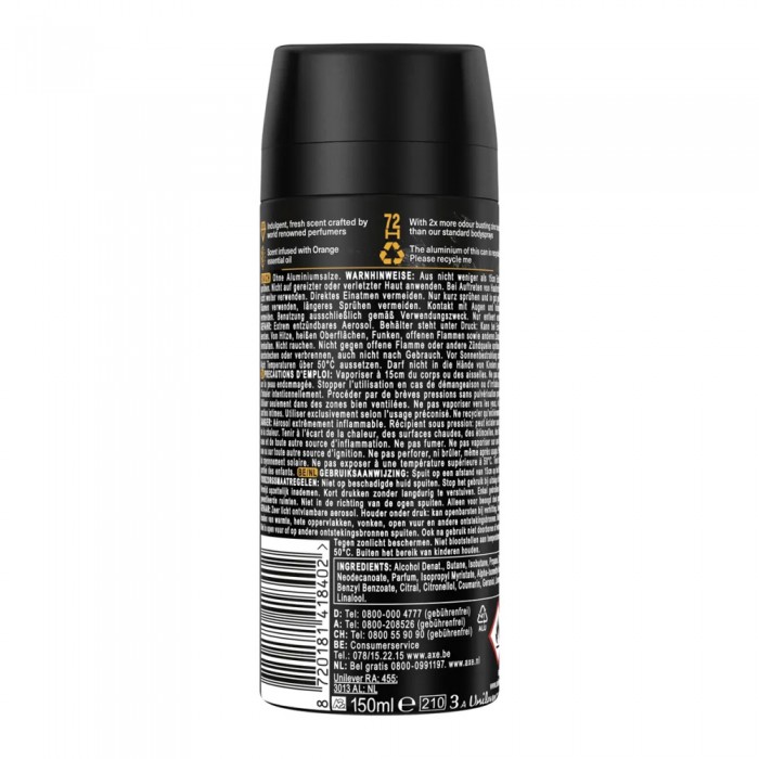 Axe Αποσμητικό Σπρέυ Σώματος Black Vanilla 150ml