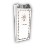 Σακουλάκι Αλουμινίου Μνημόσυνου 19x7.5cm με σχέδιο Σταυρό-Λουλούδι