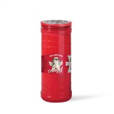 Κερί Αφιέρωσης Με Καπάκι 8 Ημερών 8x21cm Κόκκινο Candil Angel 80/21