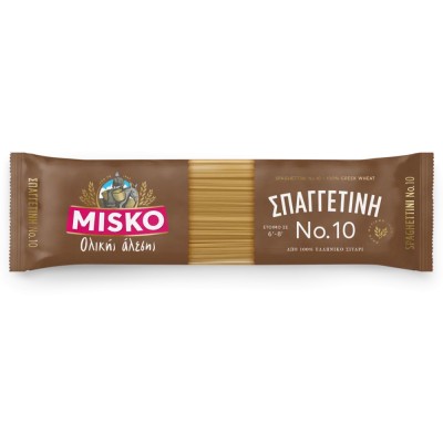 Misko Ολικής Άλεσης Μακαρόνια Σπαγγετίνι Νο.10 500gr