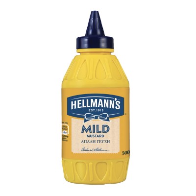 Hellmanns Mild Μουστάρδα Απαλή Γεύση 500gr