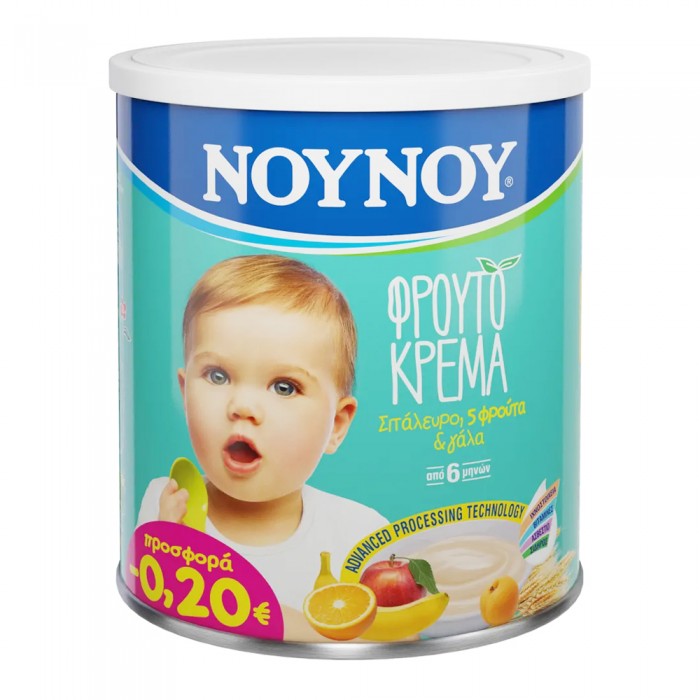 NOYNOY Φρουτόκρεμα με 5 Φρούτα 300gr