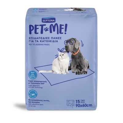Επιδαπέδιες Πάνες για τα Κατοικίδια 90x60cm 15Τεμάχια Septona Pet Me