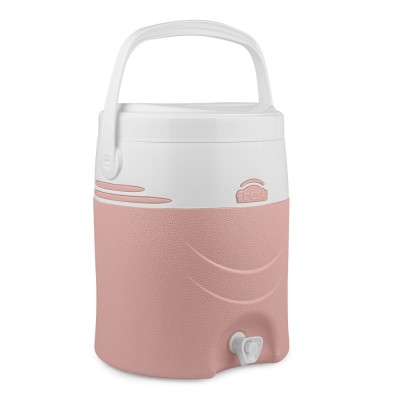 Θερμός Νερού Πλαστικός με Βρυσάκι 25x25x35cm χωρητικότητας 12lt Ροζ Atlas Hogar Fresh