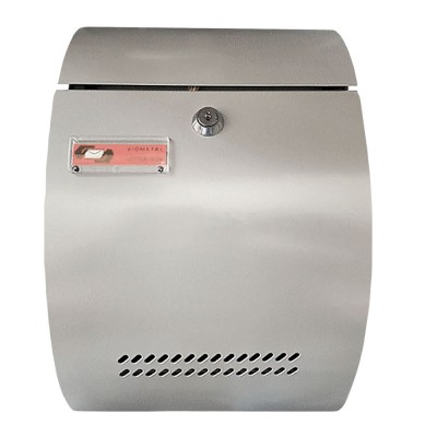 Γραμματοκιβώτια Viometal σειρά Βαλένθια 00101 σε Ασημί (21.5x32.5cm)