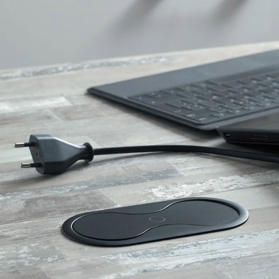 Πρίζα Eight SFL Μαύρη ανοιγόμενη περιστρεφόμενη 2 Sockets 0244-0001