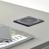 Πρίζα Automatick SFL Μαύρη αυτόματη ασύρματης φόρτισης QI + 2 Sockets + 2 USB 0244-0066