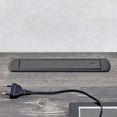 Πρίζα Cizo SFL  Μαύρη ανοιγόμενη λοξή 2 Sockets + 2 USB 0244-0071