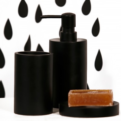 Επικαθήμενη ποτηροθήκη μπάνιου Rainbow Space 03016.001 Black