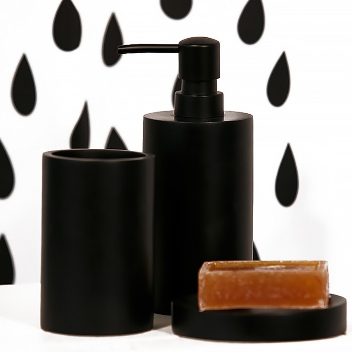 Επικαθήμενη ποτηροθήκη μπάνιου Rainbow Space 03016.001 Black