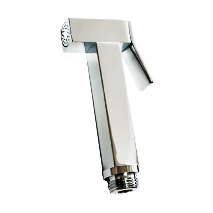 Τηλέφωνο Ντους Μπάνιου-Λουτρού-Μπιντέ με Διακόπτη Ορειχάλκινο Χρωμέ Τετράγωνο (047249) Interflex