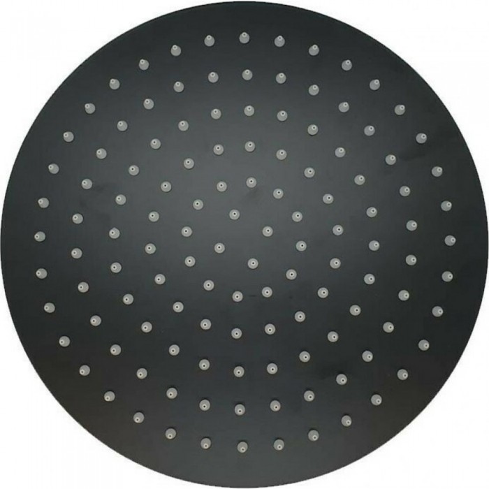 Κεφαλή ντους Slim Inox 304 Φ20cm Μαύρο Interflex 077001