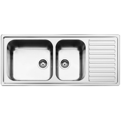 Ανοξείδωτος νεροχύτης Apell Anniversario 8116-110 (116x50) Λείος